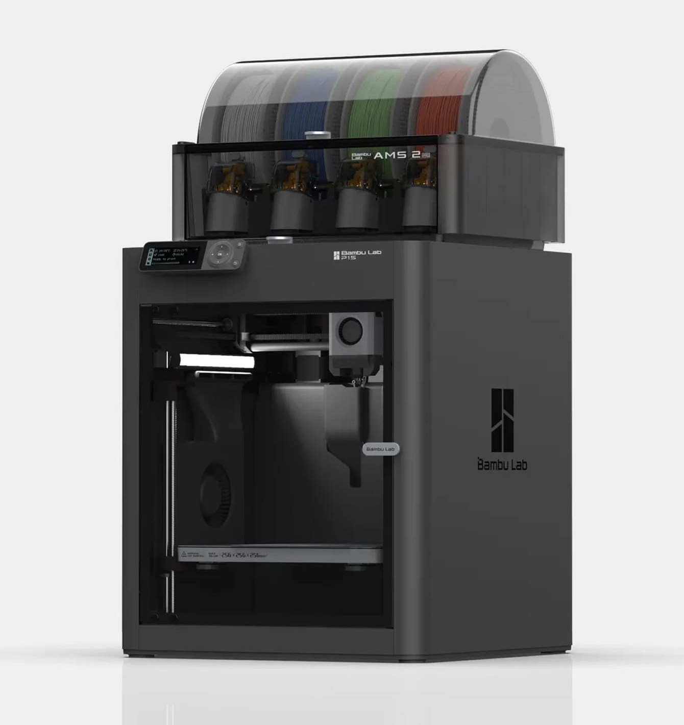 Une Bambu Lab P1S, équipée de l’AMS 2 Pro.